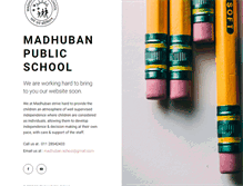 Tablet Screenshot of madhubanpublicschool.com